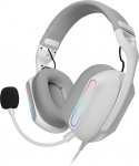 Mars Gaming MH-PRO m&auml;nguk&otilde;rvaklapid ARGB Flow Surround Sound AIR 3D k&otilde;rvapadjad mikrofon PS4 PS5 Xbox ONE Xbox Series X-S Switch 2 Windows Mac nutitelefon tahvelarvuti valge
