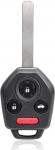 Unifizz Auto Keyless Entry kaugjuhtimispuldi v&otilde;tmepult Proximity Smart Fob 4 nuppu Subaru Outback 2010-2014 Legacy 2010-2014 433MHz CWTWBU766 must 4D60 kiip
