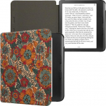 kwmobile &uuml;mbris &uuml;hildub Kobo Kobo Libra Colour/Tolino Vision Colour - korgist eReader kaitsekate - suvine lillede oranž roheline punane