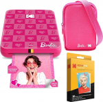 KODAK Barbie Step Slim juhtmevaba mobiilne fotoprinter Barbie Starter Bundle (ikooniline stiil)+ Barbie Deluxe kaamerakohver + tsinkpaber (20 lehte)