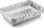 Weber 6416 aluminum drip trays, large, 28 x 18 x 5 cm, 10 pieces, disposable trays