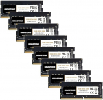 【DDR4 RAM ainult s&uuml;learvutitele】GIGASTONE 128GB Kit (8x16GB) DDR4 2666MHz (2400MHz v&otilde;i 2133MHz) PC4-21300(PC4-19200/17000) CL19 1.2V SODIMM 260Pin Non-ECC puhverdamata s&uuml;learvutite s&uuml;learvutite puhul