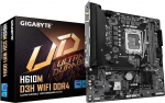 GIGABYTE H610M D3H WiFi DDR4 p&otilde;hiplaat - toetab Intel Core protsessorit 14. Generation, 6+1+1 Phase VRM, bis zu 3200 MHz DDR4, 2xPCIe 3.0 M.2, Wi-Fi 5, 1 GbE LAN, USB 3.2 Gen 1.