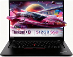 Lenovo ThinkPad X13 Gen 1 Business Laptop, 13,3-tolline FHD s&uuml;learvuti, Intel Core i7-10510U, 8 GB RAM, 512 GB SSD, USA QWERTY klaviatuur, Windows 11 Pro (uuendatud)
