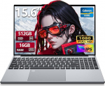 S&uuml;learvuti 15,6-tolline 16GB DDR4 RAM 512GB SSD Celeron N5095 protsessor (4C/4T, kuni 2,9Hz) FHD (16GB RAM M+512GB SSD)