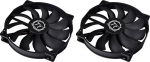 Thermaltake CL-F015-PL20BL-A PURE 20 ventilaator 800rpm 3-pin must (2 tk)