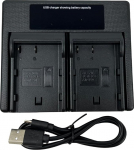 USB-kahe akulaadija EN-EL3 ENEL3 EN-EL3A ENEL3A MH-18 MH-18a jaoks
