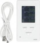 Fafeicy Three-in-one Radio Frequency Radiation Detector for Electromagnetic Fields, Rechargeable USB EMF Meter Hand Tester with Alarms, High Sensitivity