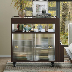 PREMTURE k&uuml;ljelaud diivanile, k&uuml;ljelaud ratastega, 360&deg; p&ouml;&ouml;rlev, v&auml;ike kohvilaud elutoa diivanile, diivanilaud klaasist l&uuml;kandustega, kohvilaud k&uuml;ljelaudaga