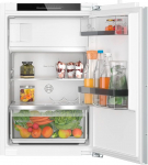Bosch KIL22ADD1 Series 6 Built-in Fridge with Freezer, 88 x 56 cm Recess 119 L Cooling & 15 L Freezer, VitaFresh XXL, Highly Stable Door Inserts, Eco Airflow, LED Lighting