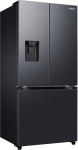 Samsung French-Door RF50C530EB1/EF Fridge Freezer, 178 cm, 495 L, WiFi & SmartThings AI Energy Mode, Twin Cooling+, Auto Ice Maker, No Frost+, Premium Black Steel