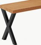 LAMO Manufaktur S&ouml;&ouml;gitoa puidust pink 30 x 60 x 47 cm M&ouml;&ouml;blijalad disain must/roostiline