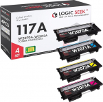Logic-Seek 4 x toonerikassetti, mis &uuml;hilduvad HP 117A W2070A W2071A W2072A W2073A HP v&auml;rvilaseriga 150 150a 150nw MFP 178 178nw 178nw 178nwg 179 179fnw 179fwg