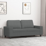 2-kohaline diivan Kahekohaline diivan Diivan Lounge diivan Relax diivan K&uuml;lalissohv Loveseat diivan Polsterdatud diivan elutuppa magamistuppa k&uuml;lalistetuppa Tumehall 140 cm Kangas
