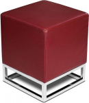 NEUERRAUM Dice Stool nahast punane vein punane Bordeaux punane