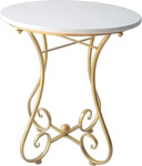 &Uuml;mmargune teelaud P&otilde;hjamaade stiilis kohvilaud Raudne kunst MDF k&uuml;ljelaud Marmor mustriga kaasaegne &uuml;mmargune k&uuml;ljelaud kuldsete jalgadega elutuba magamistuba puitlaastplaat (suurus : 47x60cm)