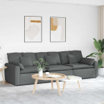 Amorsee 3-kohaline diivan magamisfunktsiooniga, diivanvoodi diivan kangast diivanvoodi elutuppa Relax diivan 3-kohaline modulaarne diivan 324 x 105 x 64 cm helehall
