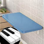 Verstellbarer, klappbarer Wandtisch f&uuml;r kleine R&auml;ume, sinine (80 x 40 cm), maksimaalne kandev&otilde;ime 100 kg, ideal f&uuml;r K&uuml;che, Esszimmer, Schlafzimmer, Badezimmer, platzsparende L&ouml;sung