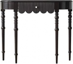 Eingangstisch, Schwarzer Eingangsschrank - Schmaler Flurschrank for das Wohnzimmer, Wohnungskonsole for kleine R&auml;ume Konsolentisch