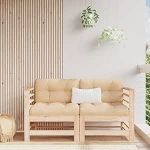 Garden Corner Diivanid 2 Pack Solid Pine Wood Outdoor Garden Bed Diivan Diivan Garden Living Room Patio Outdoor m&ouml;&ouml;bel