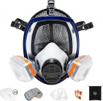 AirGearPro G-750 Respirator Mask, Full Mask with A1P2 Filter, Anti-Fog, Anti-Gas, Anti-Dust Mask, Gas Mask, Ideal for Painting, Woodworking, Construction, Grinding, Spraying, Chemicals, DIY