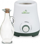Massage Oil Warmer with Glass Carafe, Massage Oil Pleasantly Heat in Just 5 Minutes, Continuous Heater from 0 to 100 &deg;C
