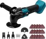 Makita 18V akuga &uuml;hilduv akut&ouml;&ouml;riist, multifunktsionaalne t&ouml;&ouml;riist 6 kiirusega, 8500-21000 p/min, 23 tarviku ostsillatsioonit&ouml;&ouml;riistade komplekt (ilma akuta)