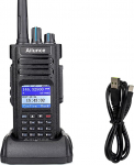 Retevis Ailunce HD1 10W DMR amat&ouml;&ouml;rraadio, GPS, Dual Band, digitaalne kahepoolne raadio, C-t&uuml;&uuml;pi 3200 mAh aku, IP67 veekindel, 16 klahvi DTMF, &uuml;hildub amat&ouml;&ouml;rraadioga (1 tk, must)