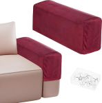 M METERXITY diivanite k&auml;etugede katted, 45 kuni 50 cm pikkusele, sametist Stretch diivanite k&auml;etugede katted, libisemiskindlad k&auml;etugede katted toolidele / sohvale / lamamistoolile, pestav, m&ouml;&ouml;bli k&auml;etugede kaitsja, veinipunane punane