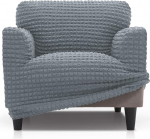 FAVERTI&reg; Super elastsest tugitoolikattest, universaalne, 70 kuni 110 cm, BUFALI mudel, helehall, ideaalne kate mis tahes kujuga tugitoolidele, kvaliteetne kaitse, valmistatud 3D-jacquardkangast, tundub