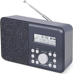 MD1 Kaasaskantav DAB+ raadio I Digitaalne raadio v&otilde;rgu- ja akutoitega I DAB raadio I FM raadio I K&ouml;&ouml;giraadio DAB I Topelt &auml;ratuskell I *10h* aku kestvus I 40 eelseadistust I tumehall I tumehall