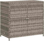 vidaXL aiakapp, palju hoiuruumi sisaldav kommunaalkapp, ustega k&uuml;lgkapp, r&otilde;dukapp, terrassikapp, hall pol&uuml; rotangist kapp