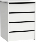 Muebles Pitarch Tibet Collection 4 sahtliga kapp k&otilde;rgl&auml;ikega valge 63,5 x 46 x 45 cm (k&otilde;rgus x laius x s&uuml;gavus)