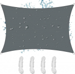 P&auml;ikesepurje, veekindel, 3 x 4 m, ristk&uuml;likukujuline, Premium PES pol&uuml;estrist p&auml;ikesekaitse, tuulekaitse, 98% UV-kaitsega markiis r&otilde;dule, terrassile, aeda, telkimisele, &otilde;ues, antratsiit