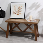 Wnutrees 30-tolline talumajapidamise puidust pink, rustikaalne t&auml;ispuidust sissep&auml;&auml;supink kahekordse X-struktuuriga s&ouml;&ouml;gitoa, elutoa, koridori jaoks, struktuuriline stabiilsus, naturaalne