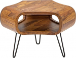 invicta INTERIOR Retro kohvilaud Organic Living 70 cm Sheesham Rosewood Hairpin Legs elutoa laud K&otilde;rvallaud puidust laud
