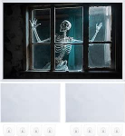 Oudain 2 Pack Halloween kangast projektsiooniekraan akna projektsioon Kaasaskantav valge koos paigaldusriistadega Halloweeni j&otilde;ulupidu tarvikud (40 x 60 tolli)