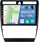 YUNTX [6GB + 128GB] Android 12 autoraadio Audi A6/S6/RS6 (1997-2006)-[Integreeritud CarPlay/Android Car/DSP/GPS]-9-tolline IPS puuteekraan CAM+MIC-DAB/peegel Link/Bluetooth 5.0/AHD/360 kaamera