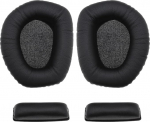 Loo idee 1 paar k&otilde;rvapadjad ja 2 t&uuml;kki peapaela padjad, mis &uuml;hilduvad Sennheiser HDR165 HDR175 HDR185 HDR195 RS165 RS175 RS185 RS195 k&otilde;rvaklappide k&otilde;rvapadjad k&otilde;rvaklappide remonditarvikud mustad
