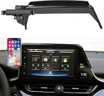 TTCR-II &uuml;hildub Toyota CHR mobiiltelefonihoidjaga koos hoiukambriga, kohandatav baas CHR 2019 2020 2021 2022 nutitelefoni hoidja 8 tolli (20,32 cm) armatuurlaual 360&deg; p&ouml;&ouml;ratav reguleeritav mobiiltelefonihoidja