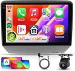 【4+64G】 Hodozzy Carplay Android f&uuml;r Toyota Yaris 1999-2005 Autoradio mit Navi,9 Zoll In-Cell Bildschirm mit Android Auto/WiFi/GPS/RDS/FM/BT/USB