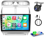 8 Core 6 + 128G: Hodozzy Carplay autoraadio Peugeot 307 2002-2013 Android autoraadio koos satelliitnavigatsiooniga, 9-tolline puuteekraan WiFi/GPS/RDS/FM/Bluetooth/USB/DSP-ga