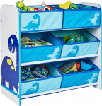 Dinosaurs Kids Bedroom Storage Unit with 6 Bins by HelloHome