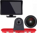 18 mm objektiivi tippkvaliteediga tagurduskaamera + 4,3-tolline TFT LCD-ekraan Monitor pidurituli auto katuse tagurduskaamera Citroen Dispatch / Toyota Proace / Peugeot Expert Traveller Van 3 Transporter 2016 jaoks