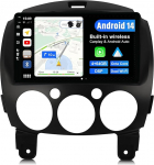 JOYX Android 13 autoraadio sobib Mazda 2 (2007-2012) - [4G+64G] - Sisseehitatud DSP/Carplay/Android auto - kaamera MIC tasuta - 10.1 tolli 2 DIN - toetab SWC 4G WiFi BT DAB Fast-Boot 360 kaamera