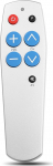 Youya Universelle IR-TV-Fernbedienung, kompatibel mit den meisten TV-Marken, ideal f&uuml;r Senioren und Menschen mit Demenz, silberfarben