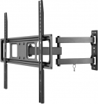 Goobay TV Wall Mount Pro FULLMOTION (XL) 37-70-tollistele televiisoritele - t&auml;ielikult liikuv, Pan/Tilt, Max 35 kg, VESA 600 x 400, pikendatav varras, integreeritud kaablijuhtimine - must 49745