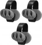 PATIKIL Kabel-Clips, Schreibtischkabel-Organizer, Drahthalter f&uuml;r Kabel, Handy-Ladeger&auml;t, USB-Kabel, Nachttisch, Zuhause, B&uuml;ro, Auto, Schwarz, 3 St&uuml;ck
