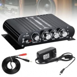 HiFi audiov&otilde;imendi, Bluetooth v&otilde;imendi Mini v&otilde;imendi 20WX2 + 40W ST-838, subwoofer 2.1 kanaliga v&otilde;imendi koos AUX-iga, Stereov&otilde;imendi D-klassi v&otilde;imendi koos toiteadapteriga, HiFi v&otilde;imendi k&otilde;larite jaoks