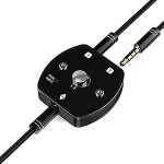 3,5 mm audio l&uuml;liti ja jaotur - 1(2) sisend 2(1) v&auml;ljund AUX audio l&uuml;liti, toetab TS, TRS, TRRS, m&uuml;ravaba, &uuml;hildub PC, s&uuml;learvuti, nutitelefoni ja k&otilde;rvaklappidega.